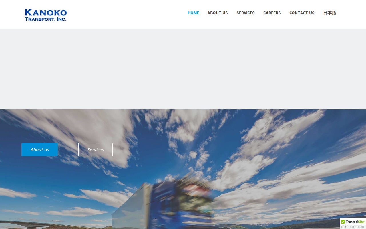 Kanoko Transport Inc website preview