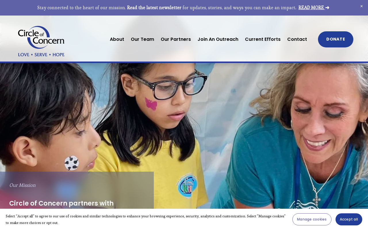 Circle of Concern Thrift Store website preview