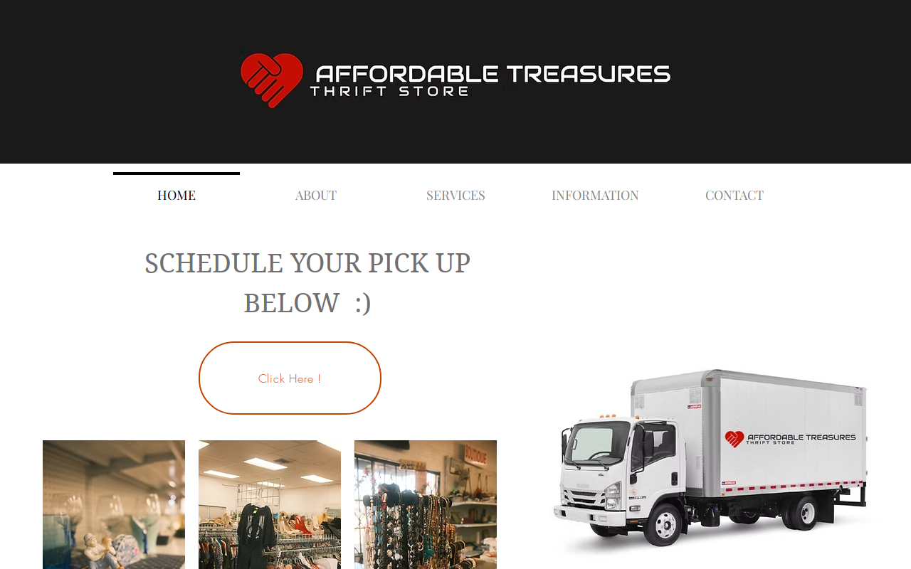 Affordable Treasures website preview