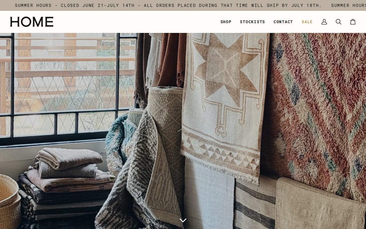 HOME website preview