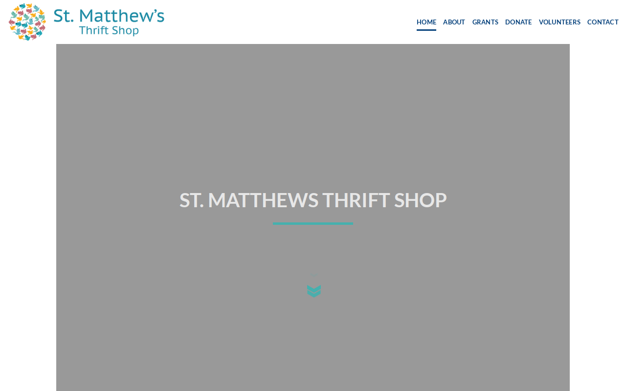 St Matthews Thrift Shop website preview
