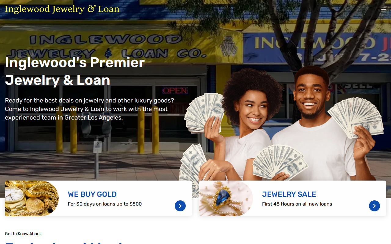 Inglewood Jewelry & Loan website preview
