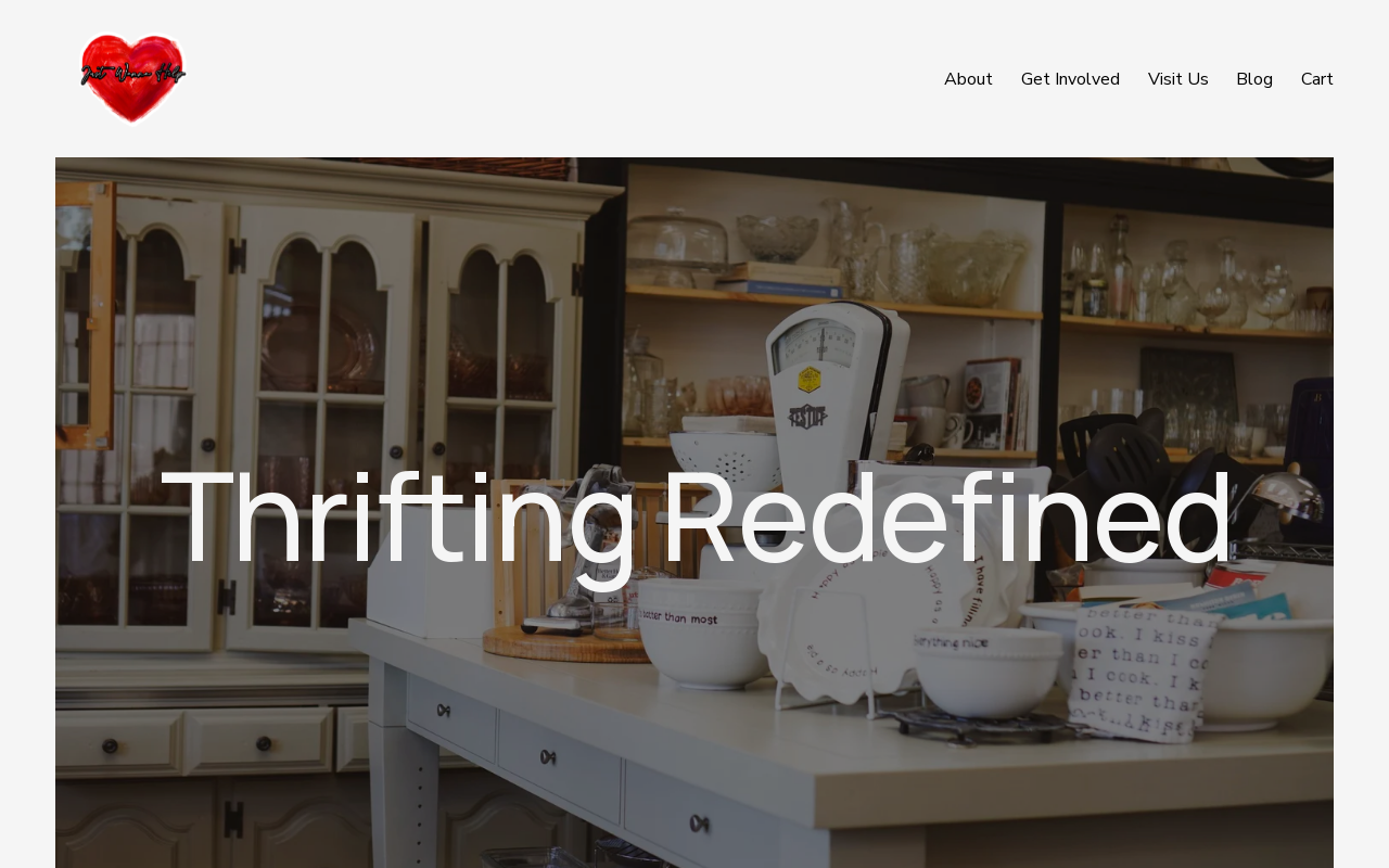 Just Wanna Help Thrift Store website preview