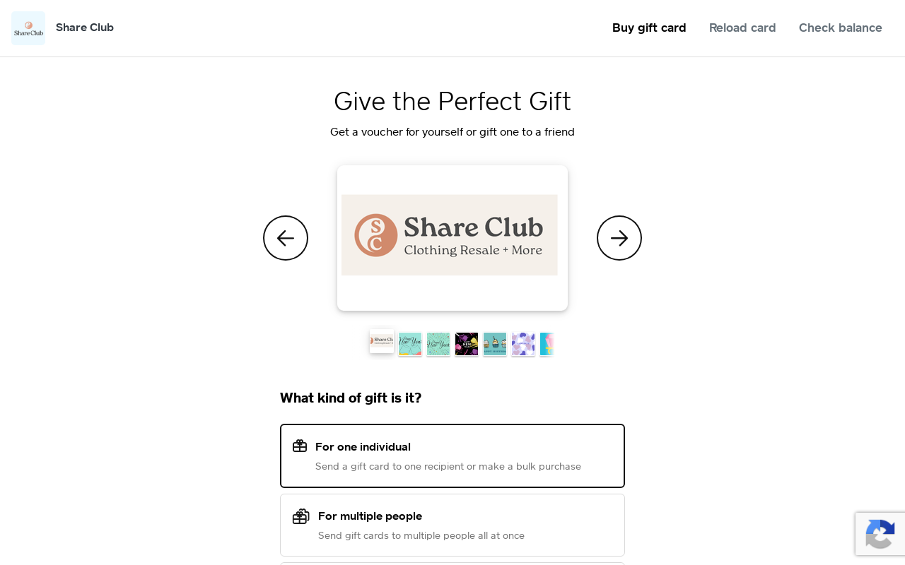 Share Club website preview