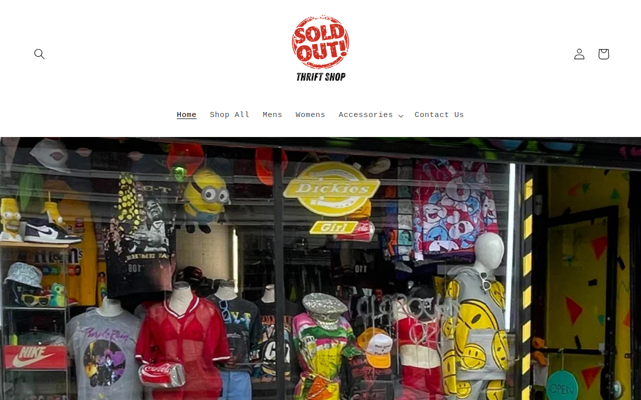 Sold Out Society website preview