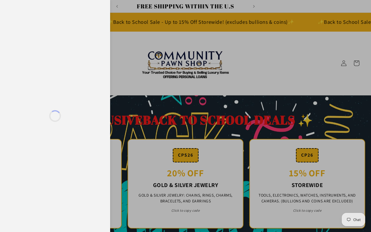 Community Pawn Shop website preview