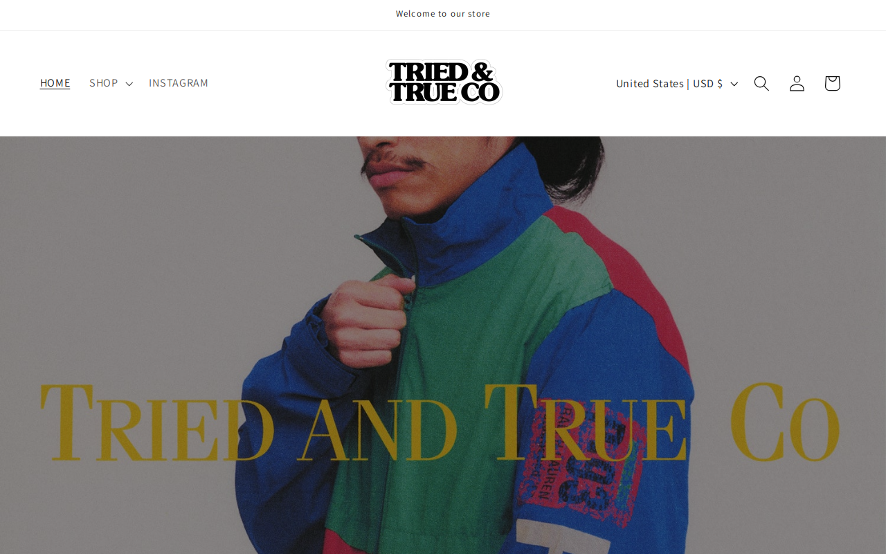 Tried and True Company website preview