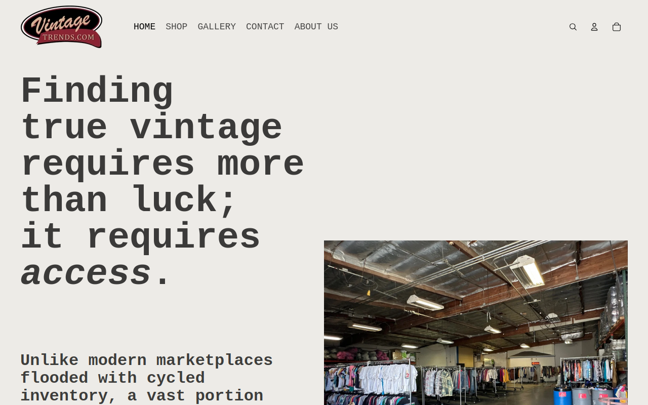 VintageTrends website preview