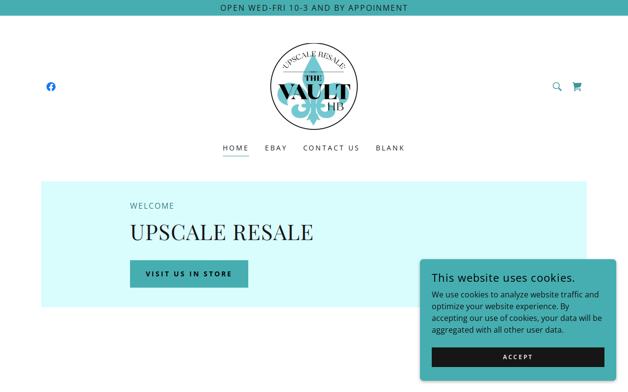 The Vault HB website preview