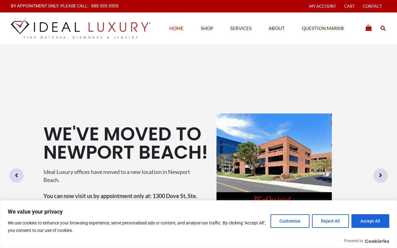 Ideal Luxury website preview