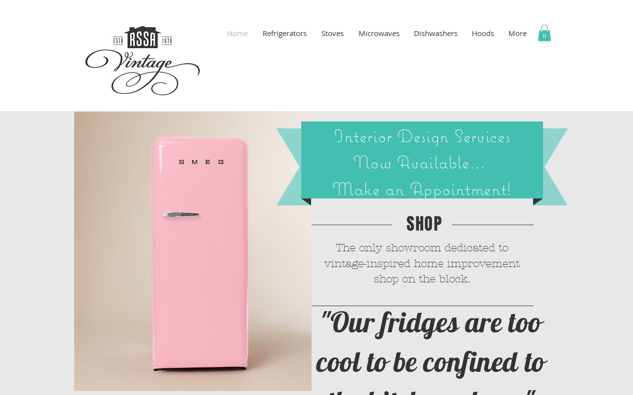 RSSA Vintage website preview