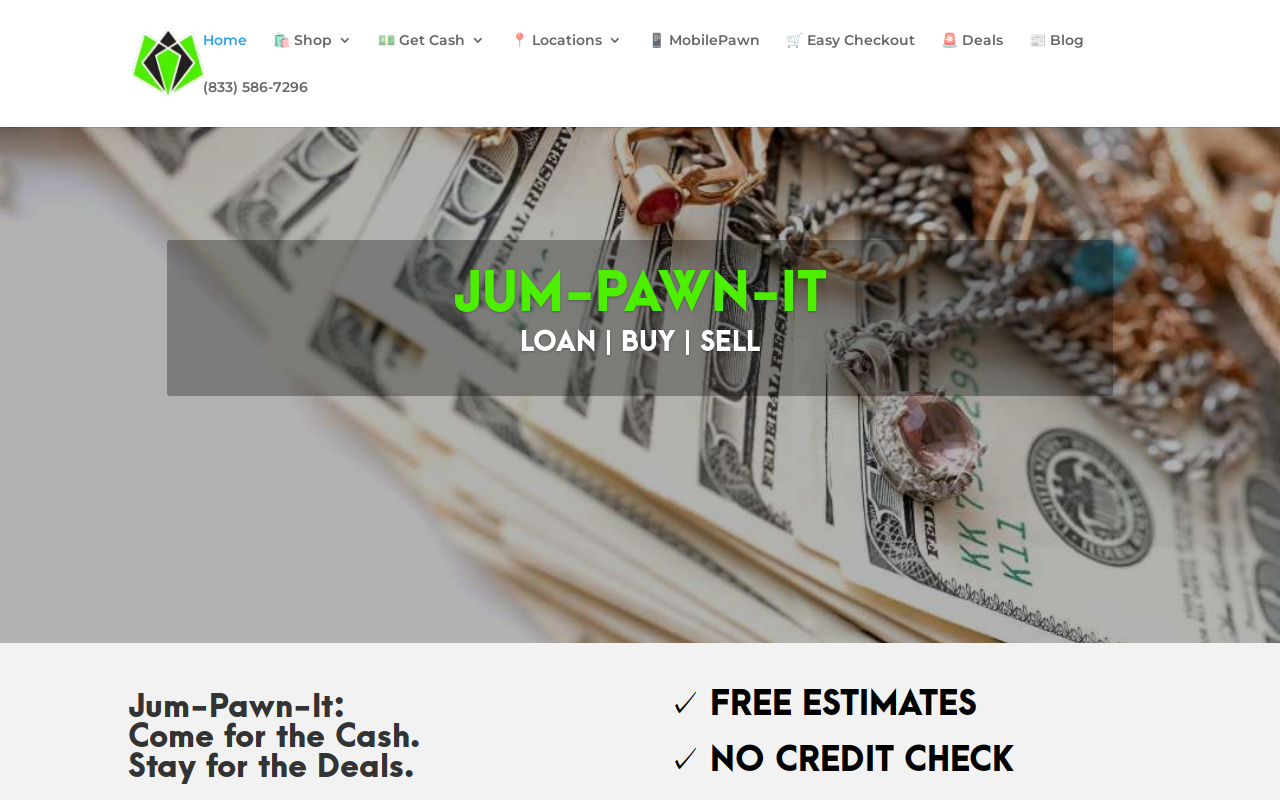 Jum-pawn-it Jewelry And Loan website preview