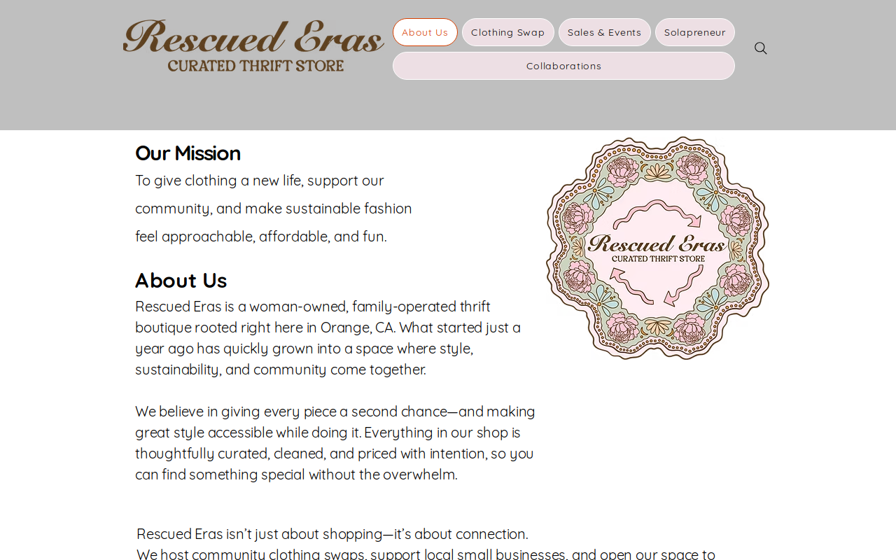 Rescued Eras website preview