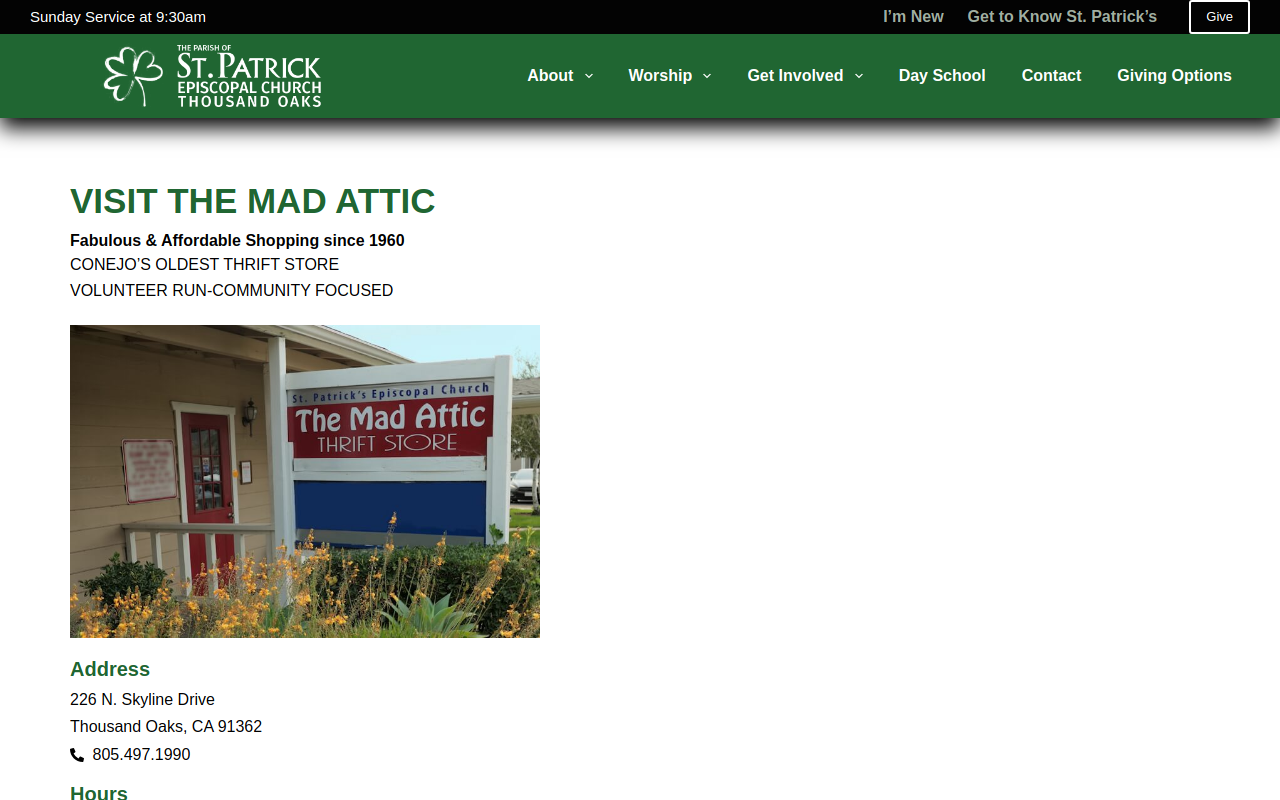 Mad Attic website preview