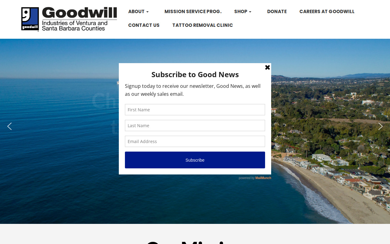 Goodwill Select Store And Donation Center website preview