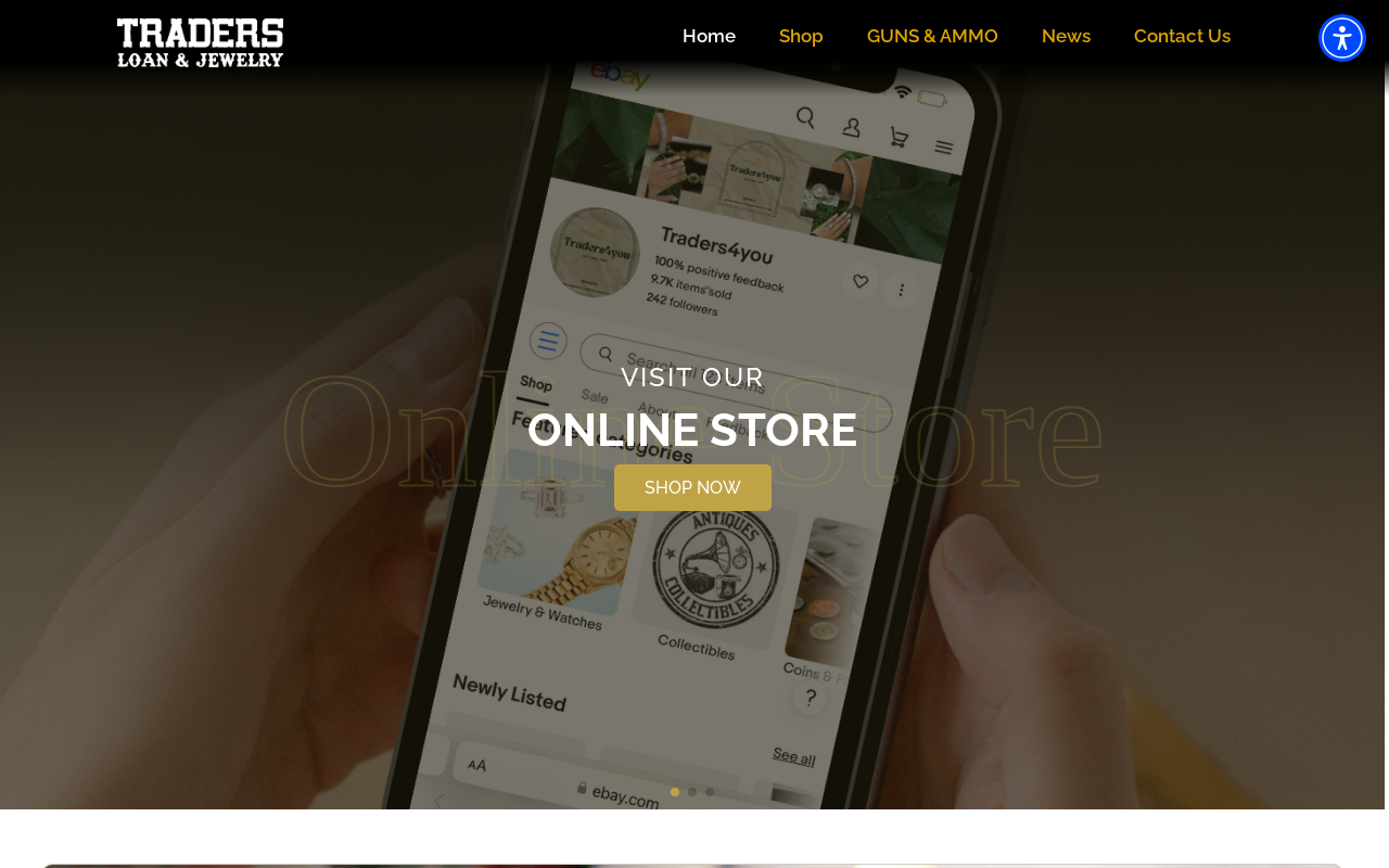 Traders Loan & Jewelry website preview
