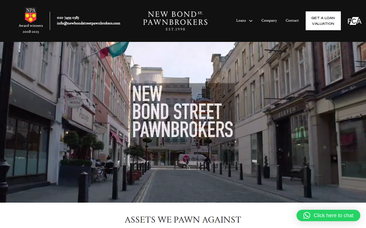 Pawnbrokers of Rodeo Drive website preview