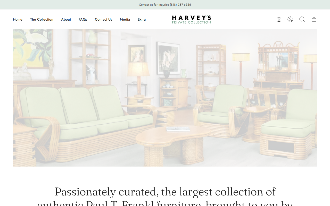 Harveys Private Collection website preview