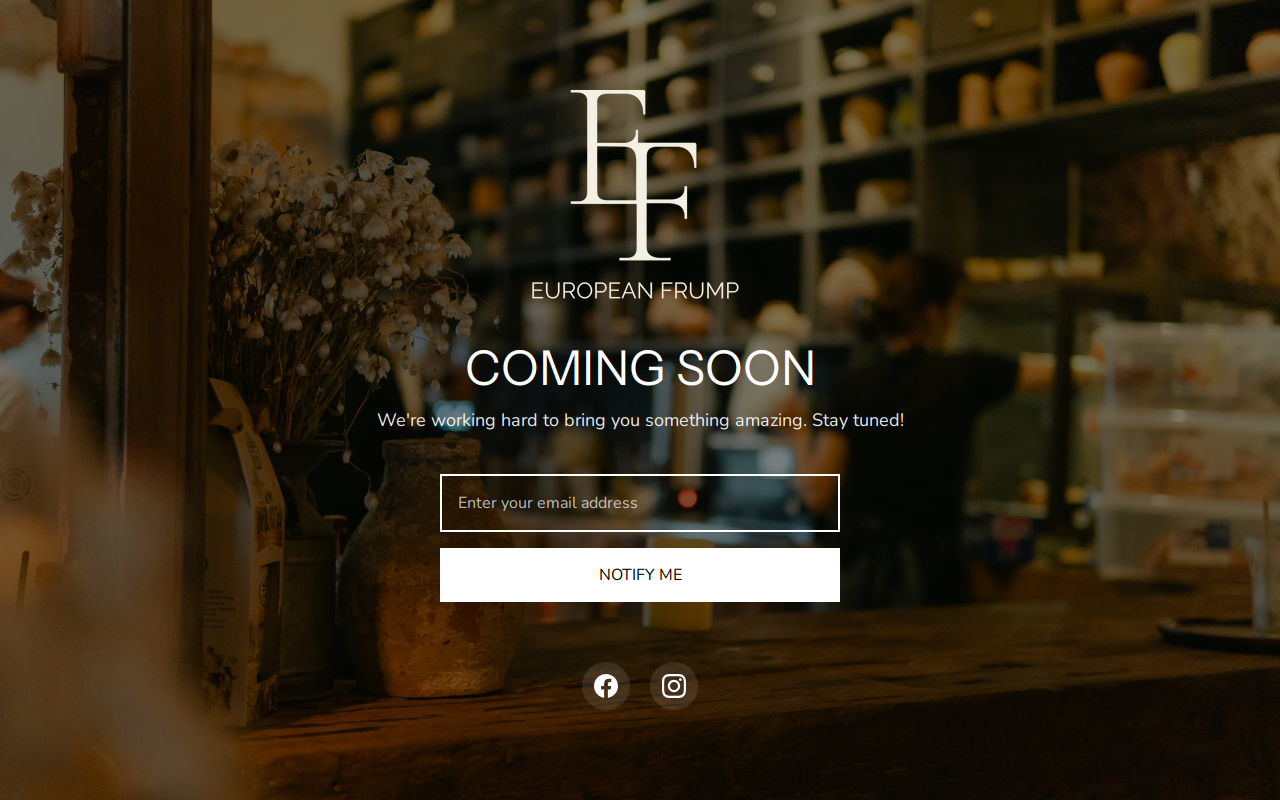 European Frump website preview