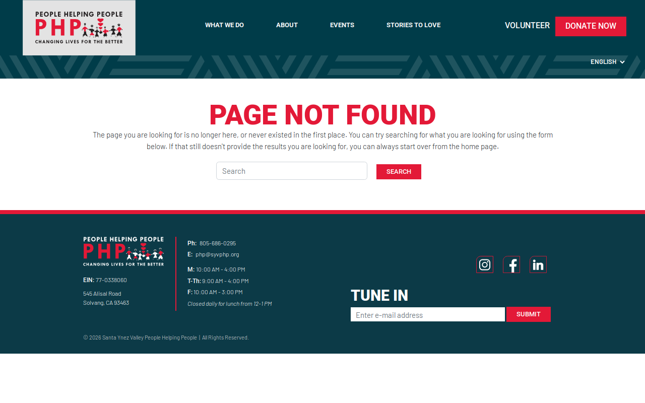 People Helping People Thriftology website preview