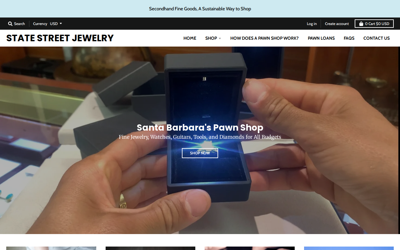 State Street Jewelry and Loan website preview