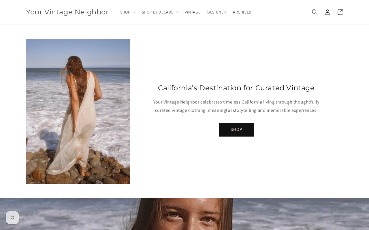 Your Vintage Neighbor website preview