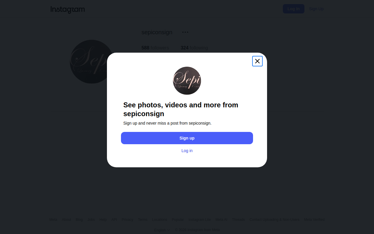 Sepi's Consignment website preview