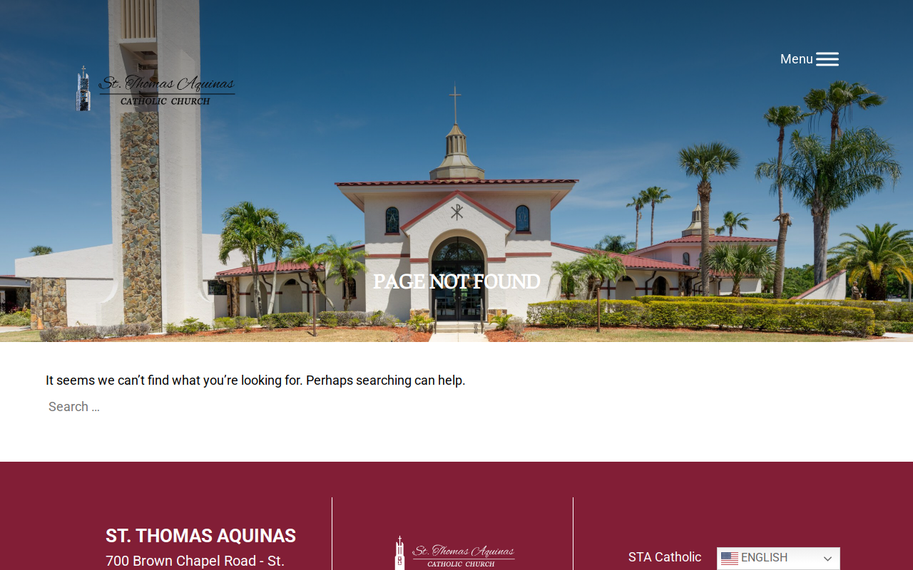 St Thomas Aquinas Thrift Shop website preview