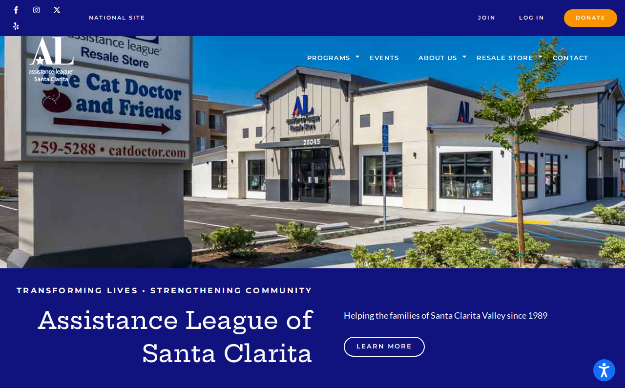 Assistance League Resale website preview