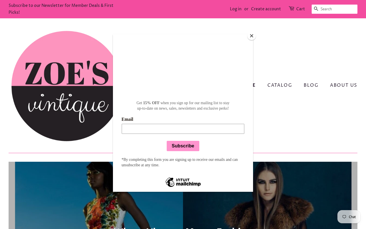 Zoe's Vintique website preview