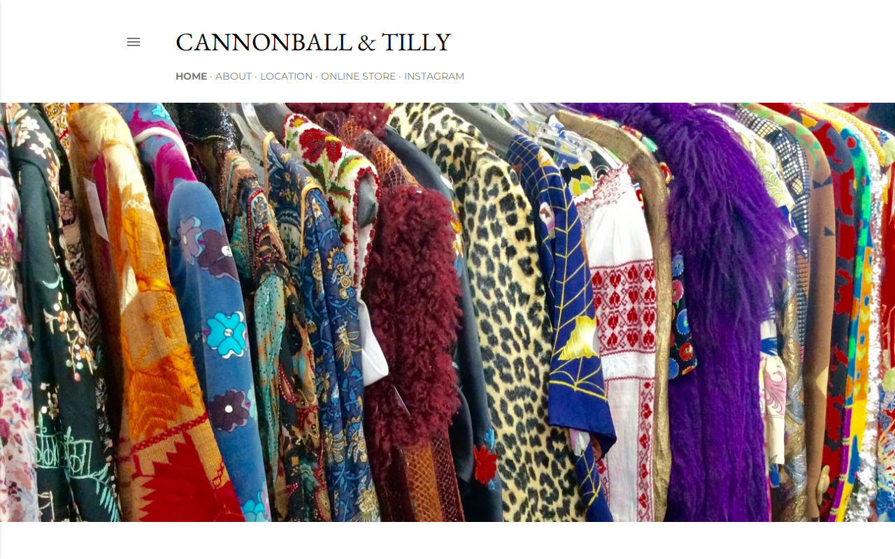 Cannonball and Tilly website preview