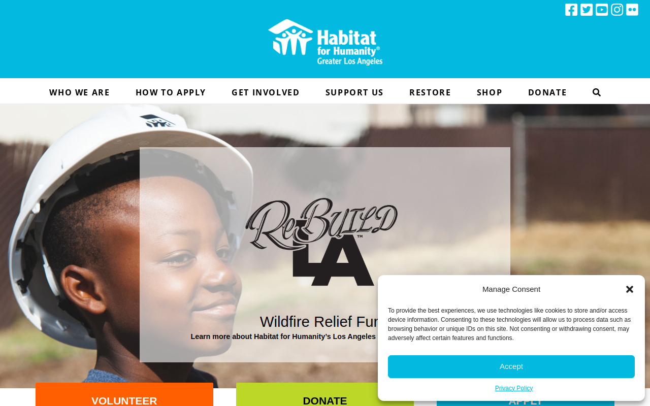 Habitat For Humanity Of Greater Los Angeles Restore website preview