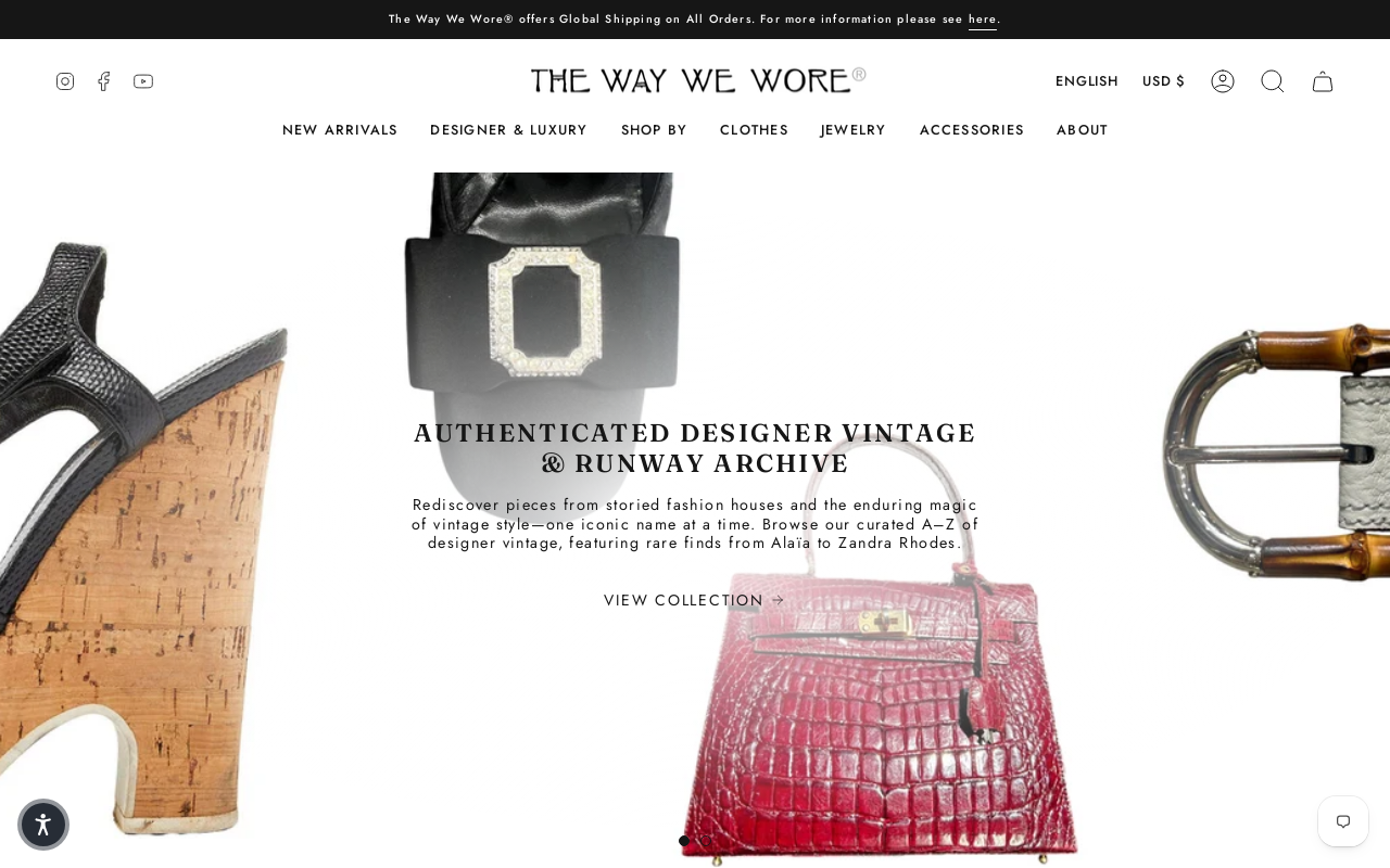 The Way We Wore website preview