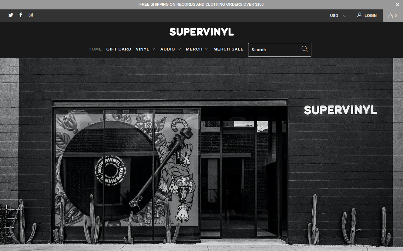 Supervinyl website preview