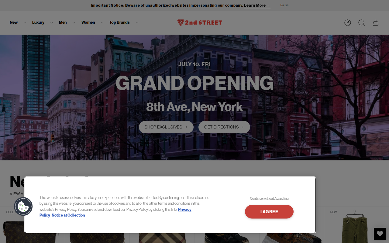 2nd Street Melrose website preview