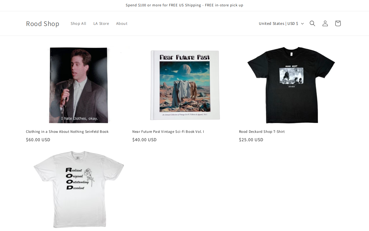 Rood Vintage Shop website preview
