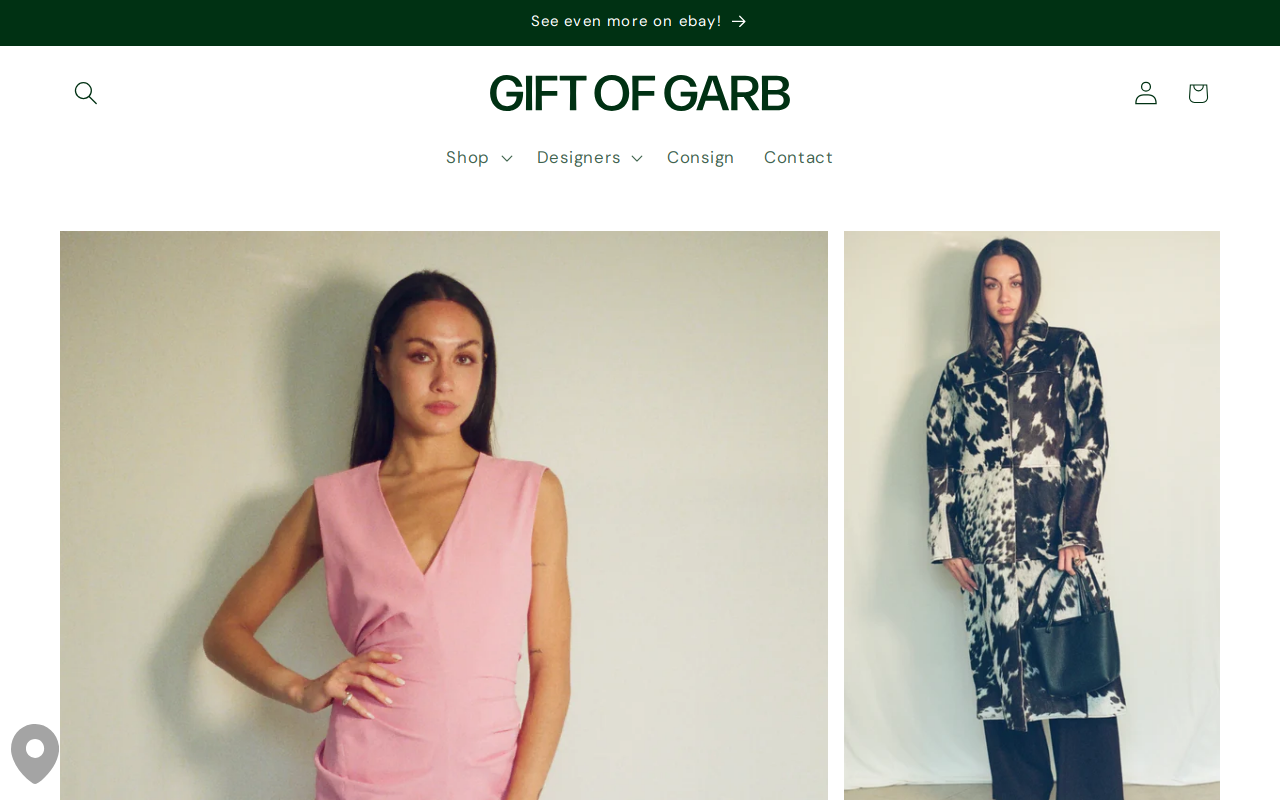 Gift of Garb website preview