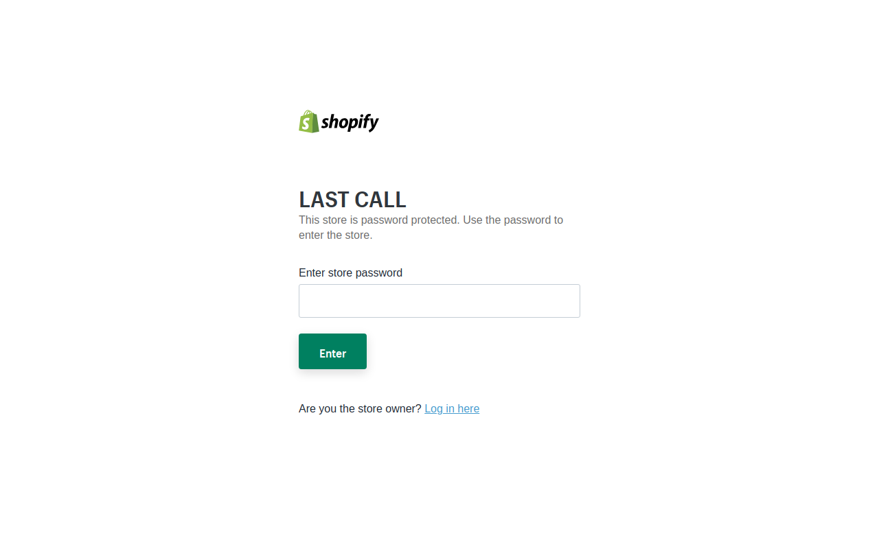 Last Calls website preview