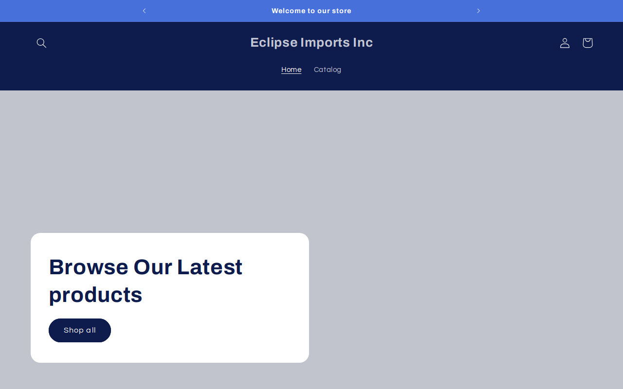 Eclipse Imports Inc website preview
