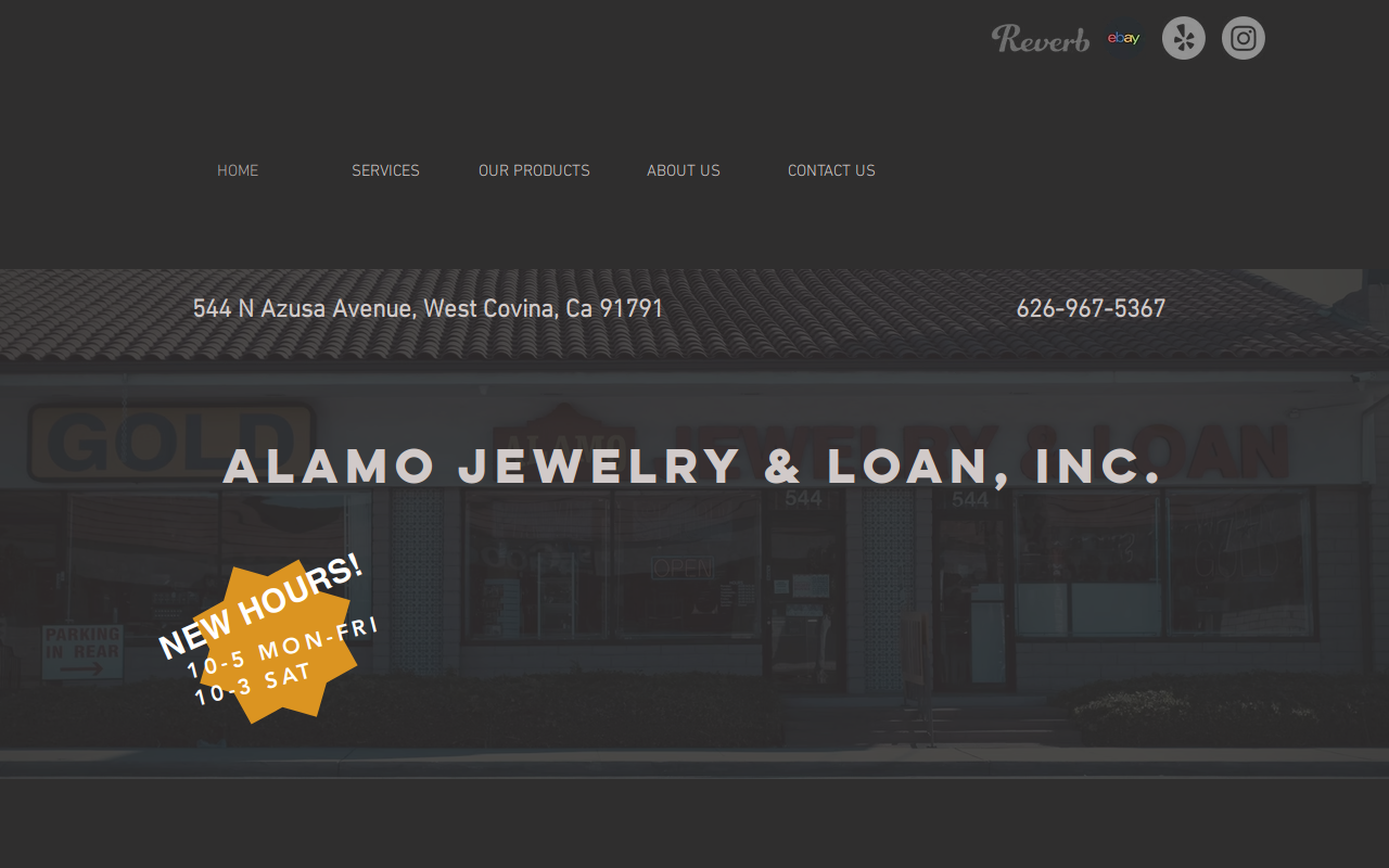 Alamo Jewelry & Loan website preview