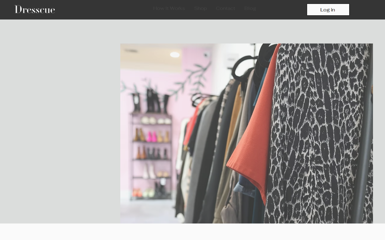 Dresscue website preview