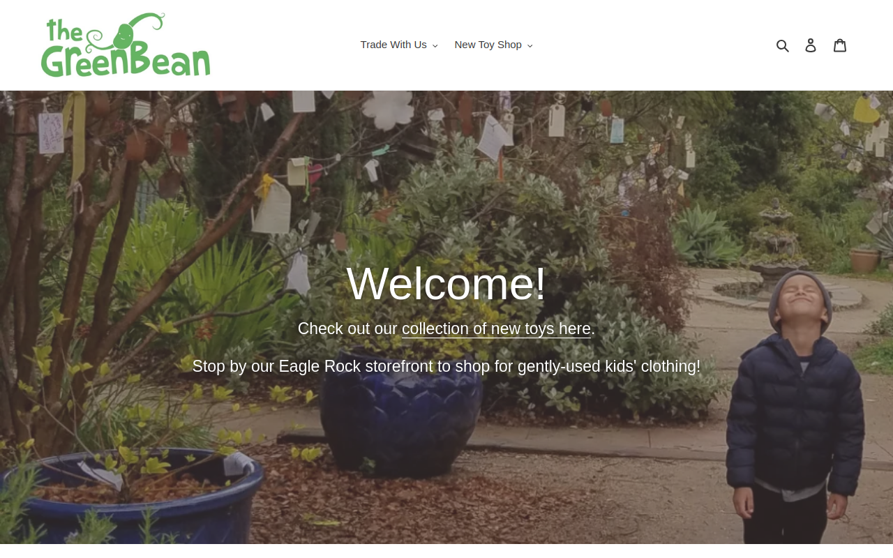 The Green Bean website preview