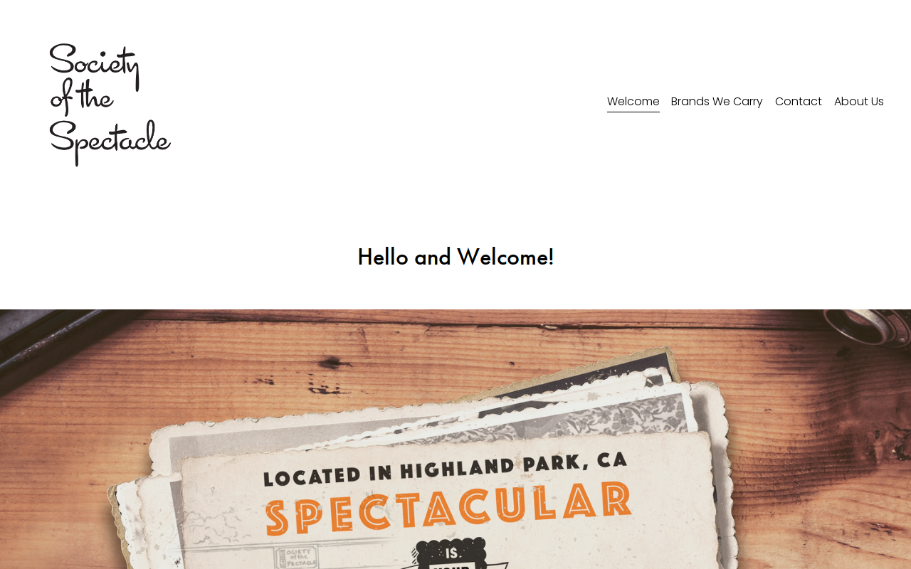 Society of the Spectacle website preview