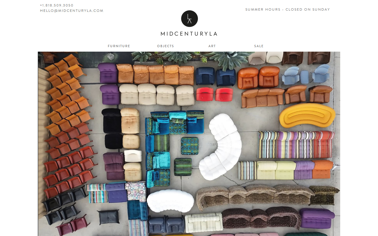 Mid Century NoHo website preview