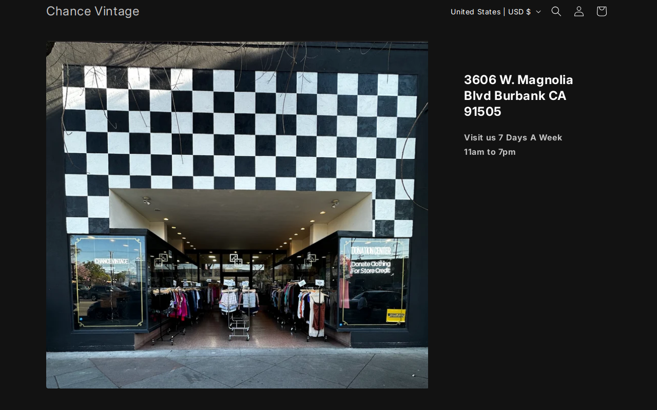 Chance Vintage website preview