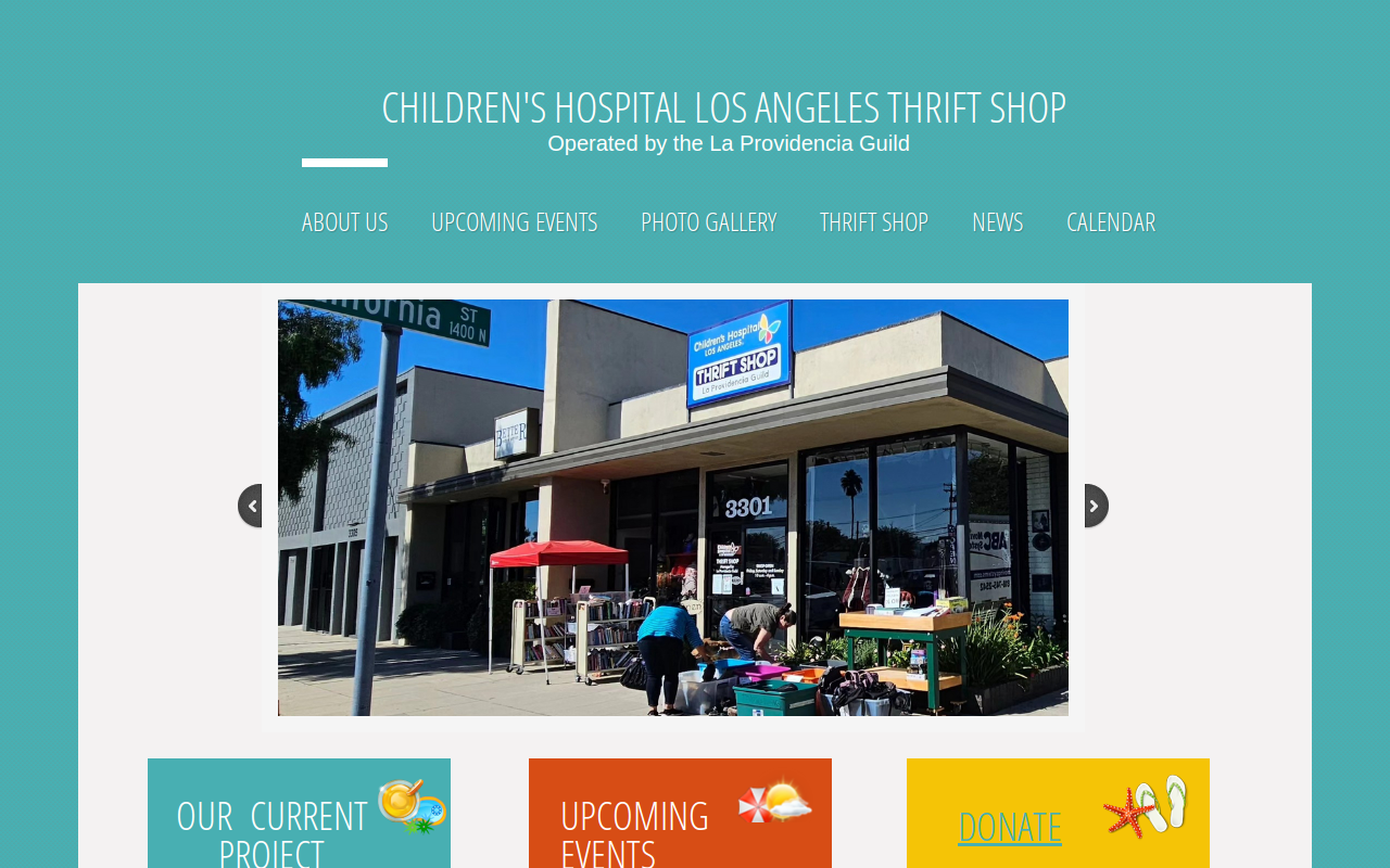 La Providencia Guild Thrift Shop Children's Hospital Los Angeles website preview