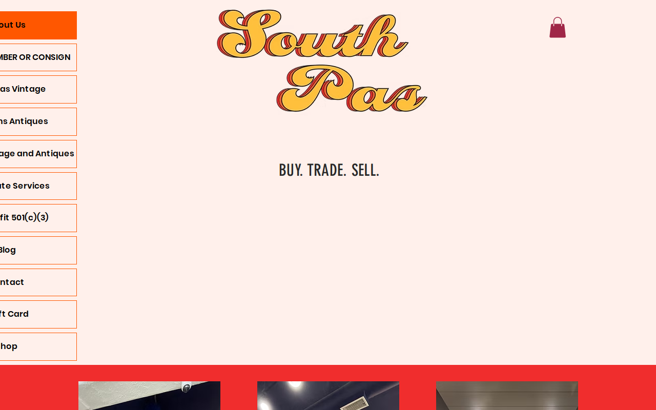 South Pas Vintage website preview