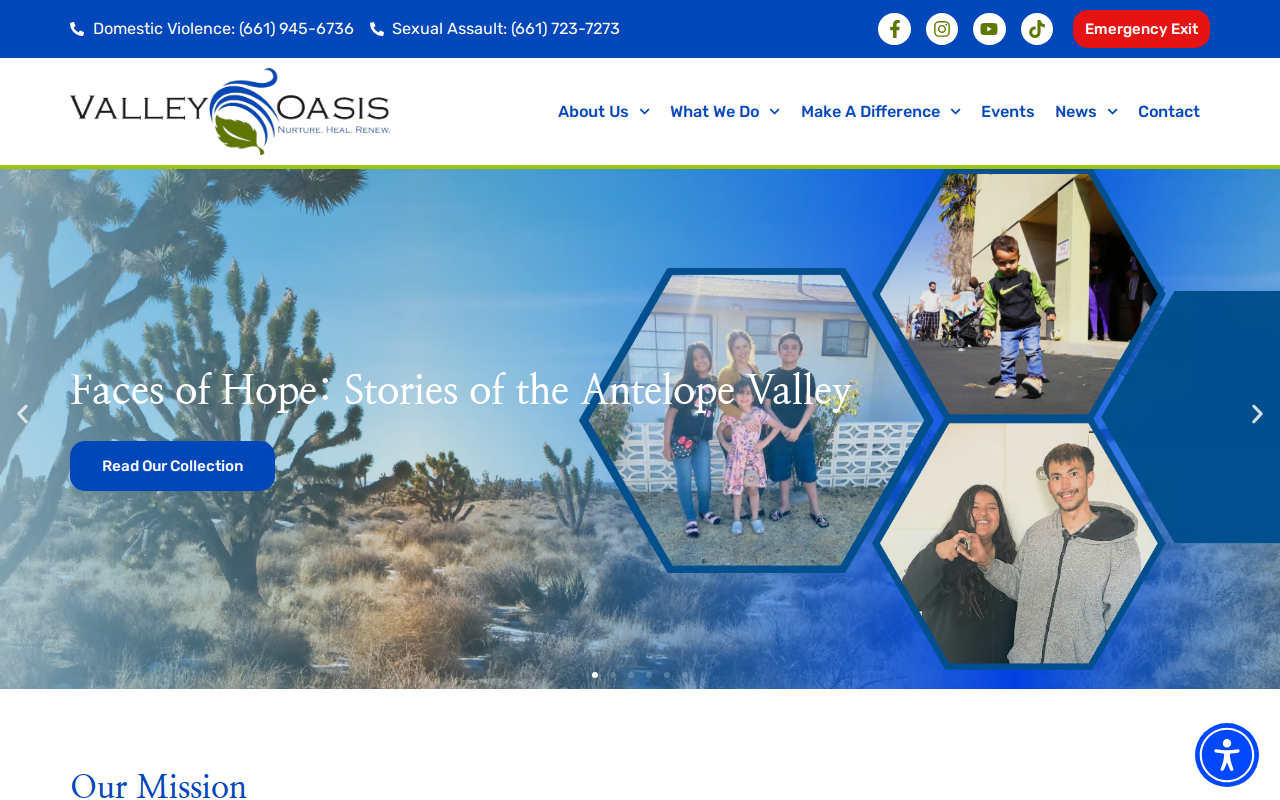 Valley Oasis Thrift Shoppe website preview