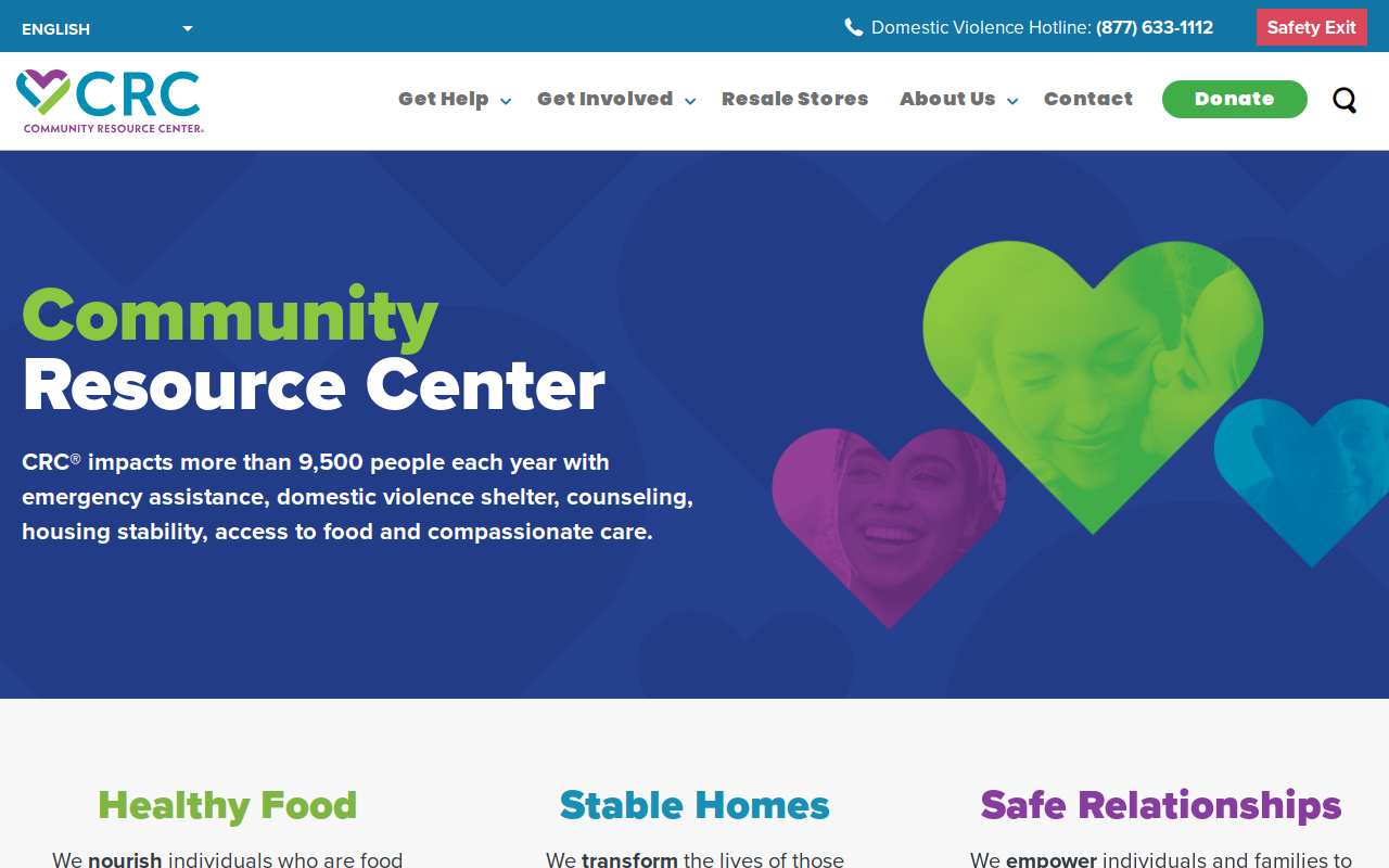 CRC San Marcos Resale Store website preview
