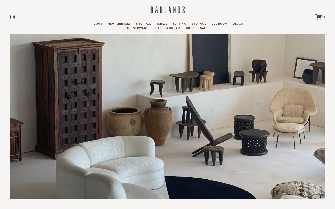 Badlands Vintage website preview
